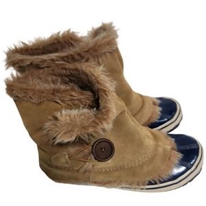 Suede Faux Fur Lined Tilly Duck Boots Size 7M